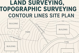 land surveying topographic surveying contour lines site plan