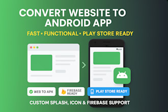 turn your website into a fully functional android apk app, software system