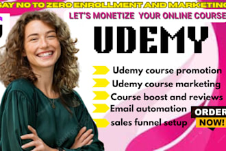 do udemy course promotion, udemy course marketing, online course promotion