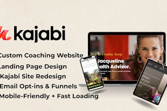 design a kajabi life coaching website, kajabi redesign,  kajabi landing page