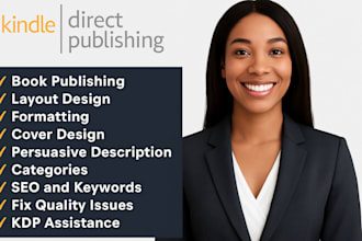 do book formatting for paperback, amazon KDP, kindle ebook, lulu and createspace