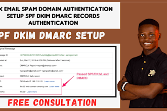 fix email spam domain authentication setup spf dkim dmarc records authentication