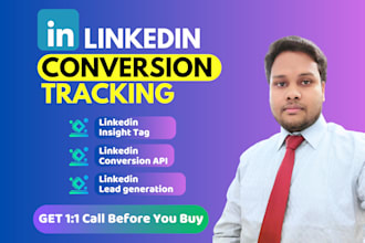 setup linkedin conversion tracking insight tag conversion api google tag manager