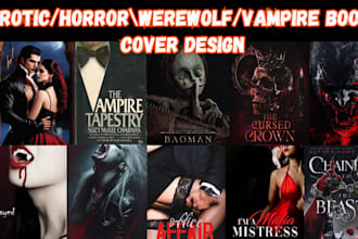 design vampire, werewolf, erotic, horror, romantic, bl book cover