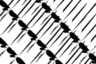 do some abstract symmetrical 3d illusion designs
