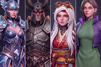 create high quality 3d character