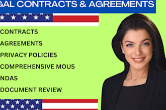 draft and review agreements, contracts and legal document