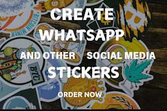 create a whatsapp and telegram stickers