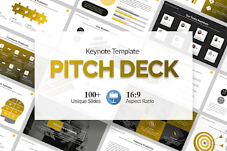 create winning investor pitch deck, powerpoint webinar presentaton design