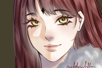 draw your characters illustration and novel illustration