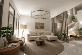 create photorealistic 3d rendering and interior design