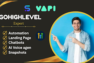gohighlevel automation, ghl snapshot, vapi ai voice agent, website synthflow