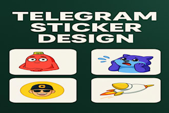 design a telegram sticker for your crypto
