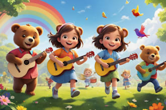 write and compose kids rhymes, kids songs, nursery rhymes