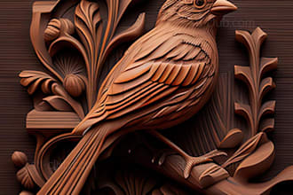 cnc 2d to 3d bas relief 3d laser engraving 3d wood carve 3d model stl