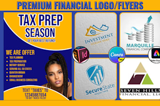 design credit repair accounting, tax, business consulting and financial logo