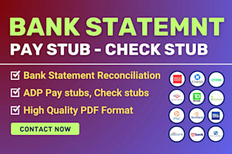 reconcile bank statement PDF to editable format