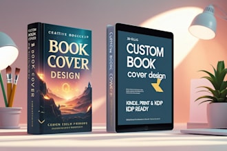 design stunning custom book cover for kindle KDP  fantasy romance and 3d mockup