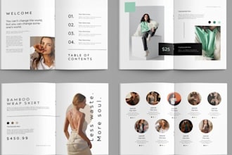 design luxury jewelry, fashion, or beauty product catalog catalogue, lookbook