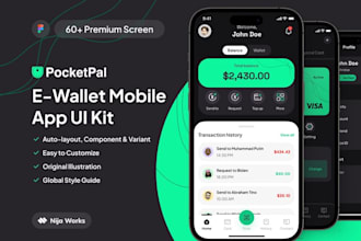 design UI UX mobile app fintech app wallet app payment app trading app loan app