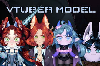 make a vtuber model art for your stream career no rigging