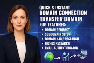fix broken domain connect transfer domain to shopify, wix wordpress, squarespace