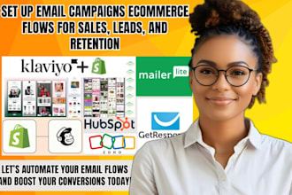 set up mailchimp email campaigns ecommerce flows for sales, leads, and retention