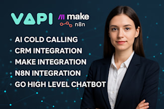 gohighlevel vapi ai voice agent make com n8n automation vapi agent