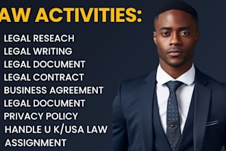 do legal research, business agreements, contract writing and legal document