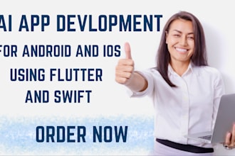 develop ai mobile apps for android and ios using flutter or swift