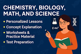 be your online chemistry, biology, maths, and physics tutor