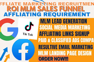 promote your affiliate link or MLM offer to targeted audiences