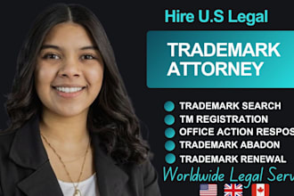 your trademark attorney, US licensed patent, trademark registration, amazon