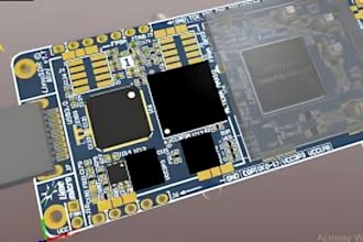 design pcb layout and schematic in eagle cad or altium designer