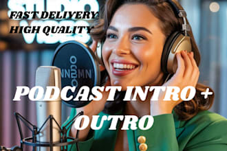 write, produce podcast jingle podcast intro and outro music jingle a custom song