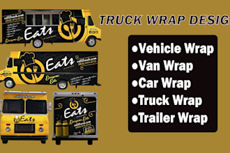 design professional food truck wrap design,trailer wrap
