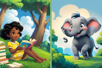 children story book illustration children picture book illustration child book