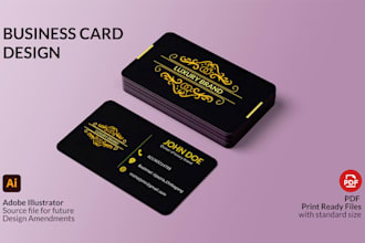 design custom thank you card, business card and  greetings card