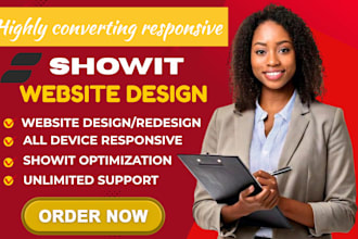 design and customize showit website or showit template with blog and SEO