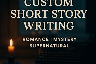 write a custom romance, drama, or supernatural short story