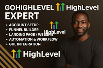 build gohighlevel sales funnel, website, setup ghl automation, workflow chatbot