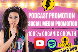apple spotify audiomark boomplay podcast promotion to increase follow download