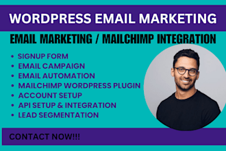 mailchimp wordpress email marketing wordpress plugin setup html setup integratio