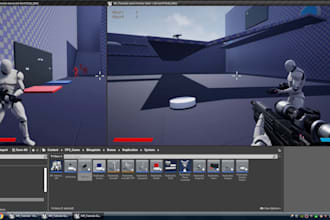 develop unreal engine game blueprints ai and game prototype