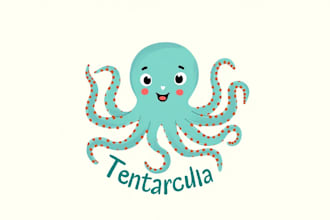 do octopus mascot logo design without any copyright concept