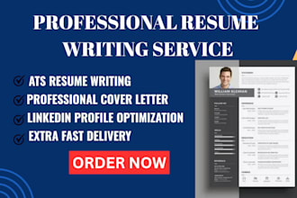 write ats optimized resume cover letter and optimized linkedin profile