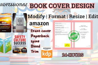 eye catching amazon book cover KDP paperback illustration kindle cover design