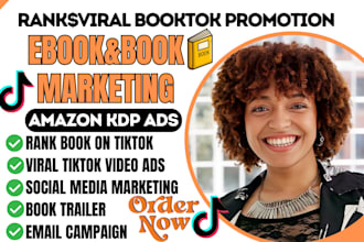 rank book sales booktok tiktok promotion amazon kdp ads influencer shoutout seo