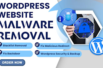 remove wordpress malware, fix redirect, and secure your hacked site