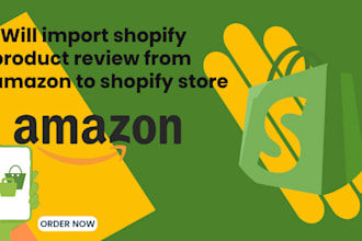 import shopify product review from amazon to shopify store
